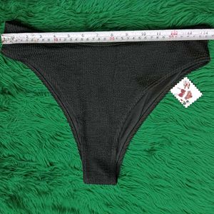 Black 🆕🎁Textured Bikini Bottom