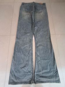 Y2K Mens  Flare Jeans