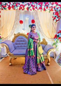 Beautiful Purple Lehenga Skirt
