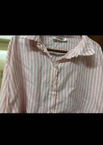 STRIPED CROP SHIRT
