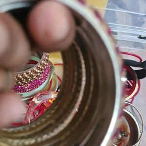 Moti and stone bangles