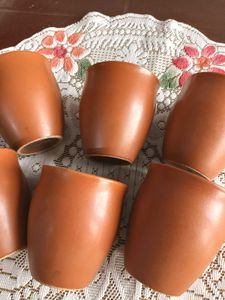Set of 6 Terracotta Brown kulhad