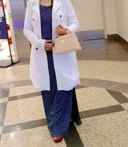 Elegant Gray Shimmering Maxi Dress
