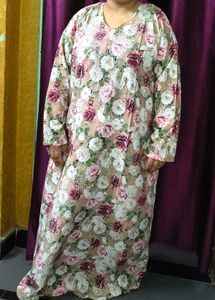 Beautiful Floral Stone Print Dubai Maxi bridal