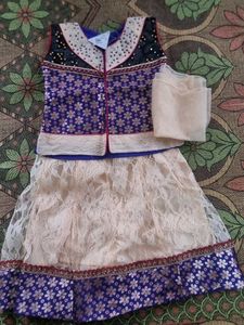 Girls' Ethnic Lehenga Choli Set