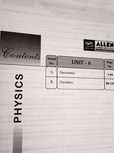 Allen Physics JEE (Main+Advanced) Unit - 6