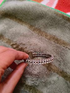 Silver-Tone Bangle Bracelet