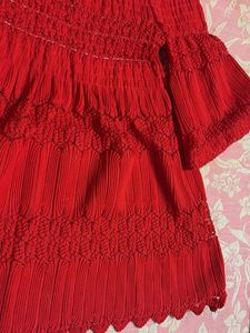 Red Off-Shoulder Dress