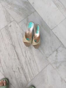 golden sandals