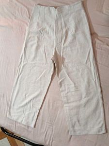 formal Cream Wide Leg Pants &amp; Korean pant