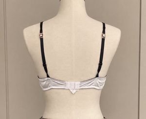 Elegant Satin Bra with Lace Trim