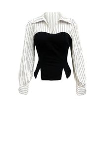 Chic Two-Tone top shirt
