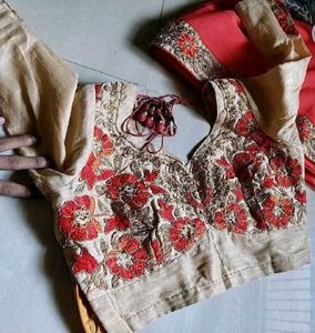 Embroidered Silk Blouse