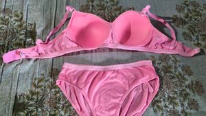 Pink Bra and Panty Set