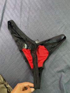 Lace Trim Thong Panty