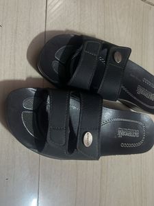 Aerowalk Women's Black Adjustable Sandals