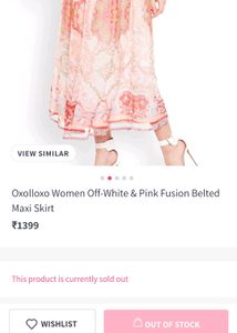 ✅Off-White &amp; Pink Fusion Floral Maxi Skirt For Women 🌸🥰