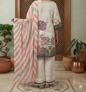 Elegant Floral Kurta Set with Dupatta