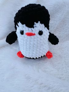 2 Cute Handmade Crochet Penguin Toy