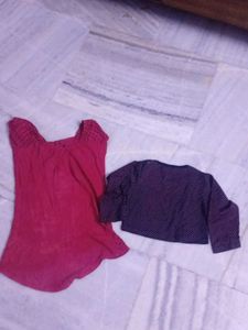 Cute Polka Dot Tops Set