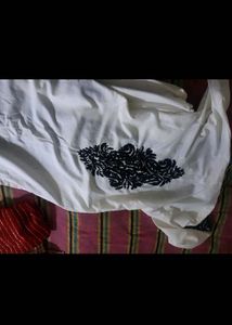 Embroidered White coord set