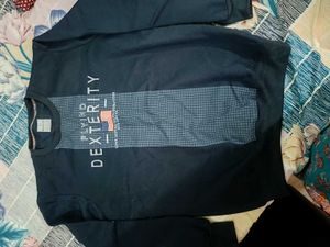 Men's Graphic Print wool Crewneck Sweatshirt