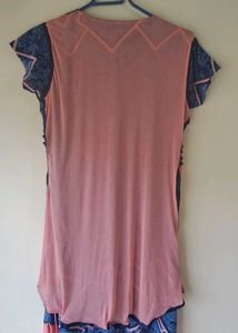 Elegant Pink &amp; Blue Ethnic Kurta Set