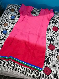 Pink Embroidered Kurta Set