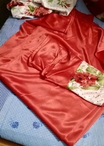 Satin Nighty/Women Robe