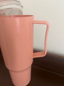 Large Pink Tumbler with Straw/ sipper