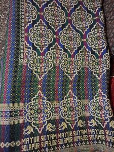 Elegant solapuri bedsheet with Intricate Patterns