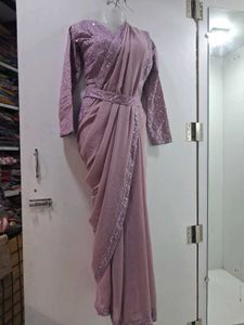 Stunning Sequined Saree with Blouse