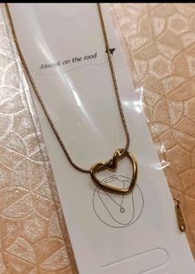 Anti tarnish Gold Heart Necklace combo
