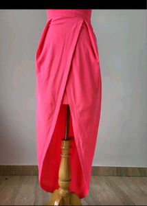 Vibrant Pink Halter Neck Dress