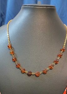 Amber Beaded Necklace