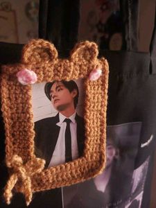 Crochet Photo Holder Keychain