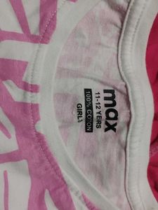 Dashing girls hot pink set of crop top and pant