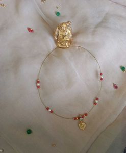 Elegant Red &amp; Pearl Necklace