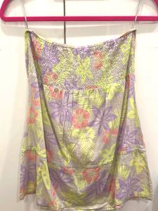 Y2K Floral Tube Top