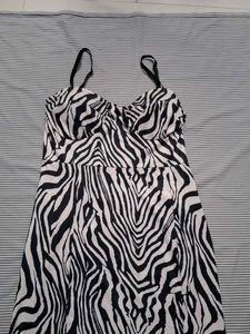 Zebra Print Mini Dress