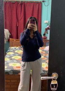 Navy blue top