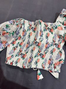 Floral Print Crop Top