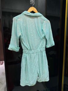 Sparkly Blue Sequined Dress
