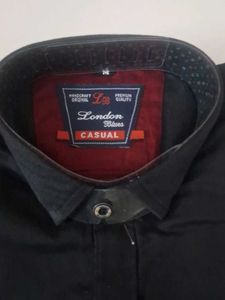 Classic Black Men's Casual Shirt