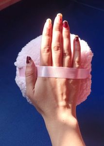 Fluffy Pink Soft Girl Body Powder Puff