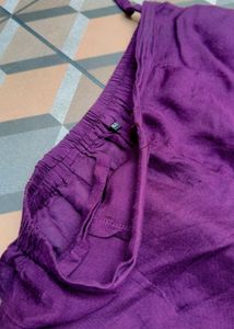 Purple Embroidered Nyra cut suit