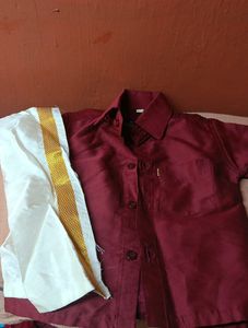 Boys Shirt Dhoti Set