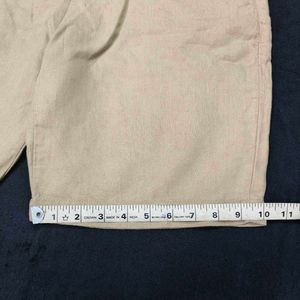 Classic Beige Pure Linen Shorts