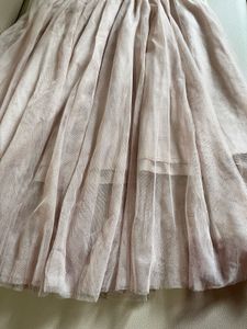 Elegant Beige Tulle Skirt
