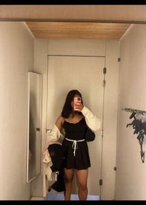 Savana Black Pleated Mini Skirt